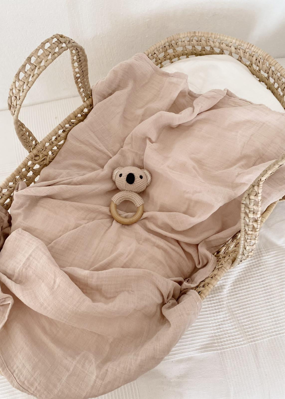 Muslin blanket Light pink