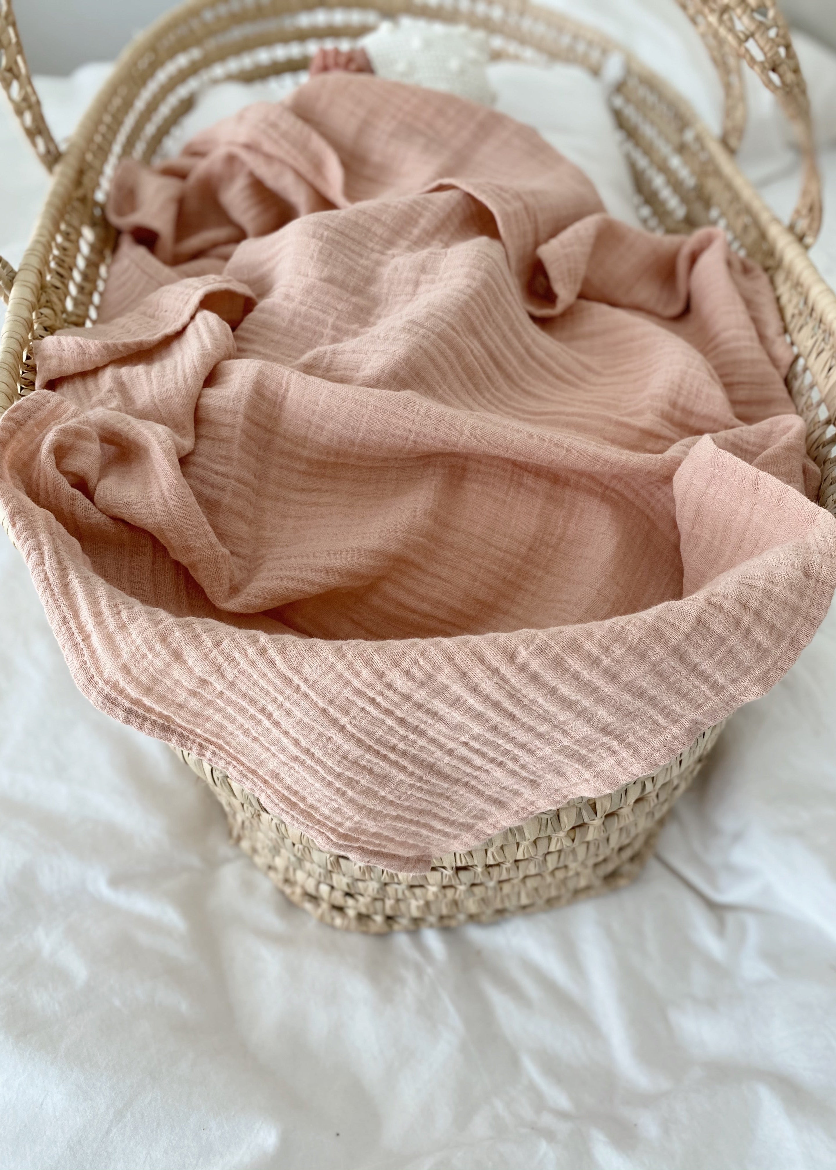 Muslin blanket Peach