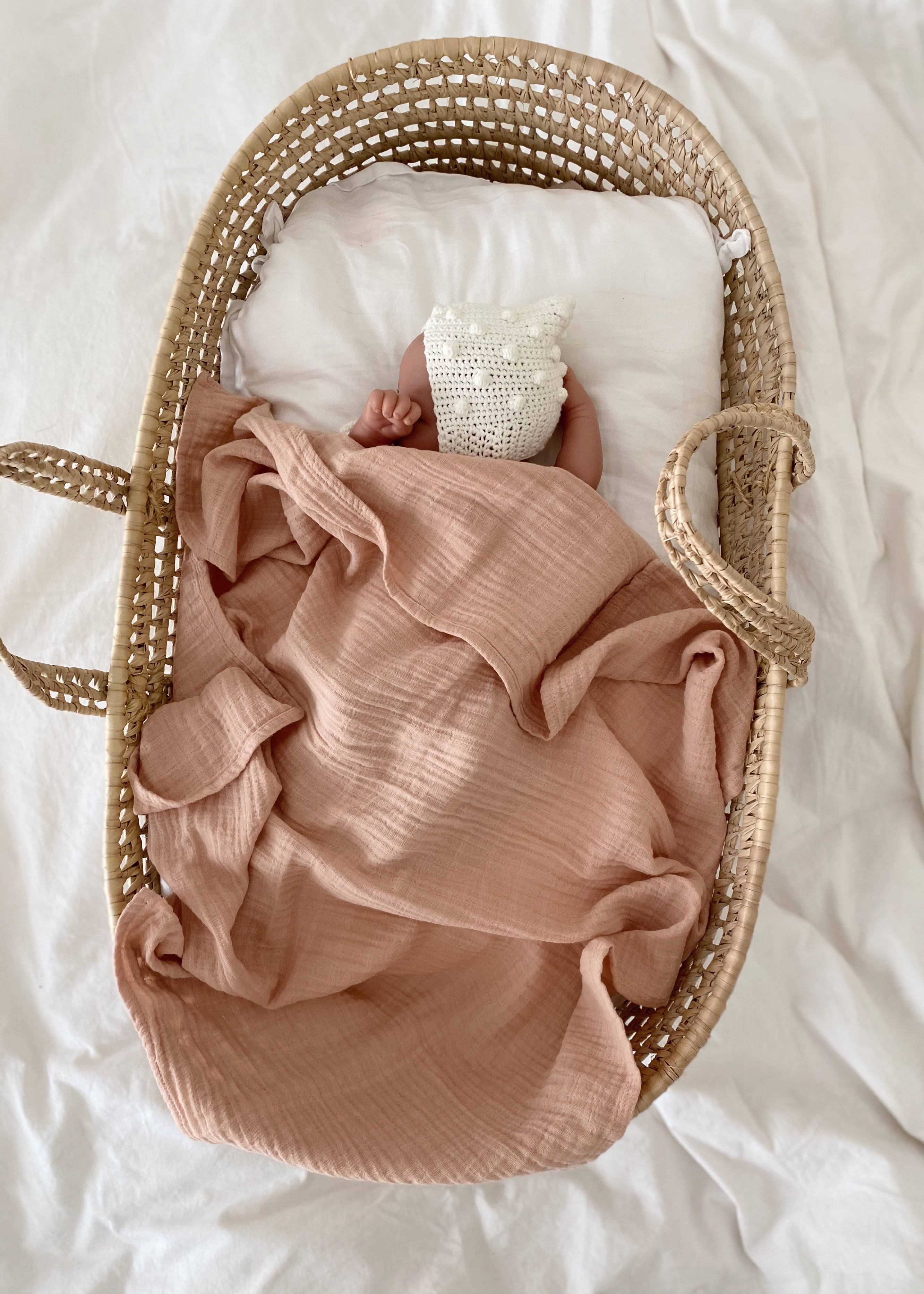 Muslin blanket Peach