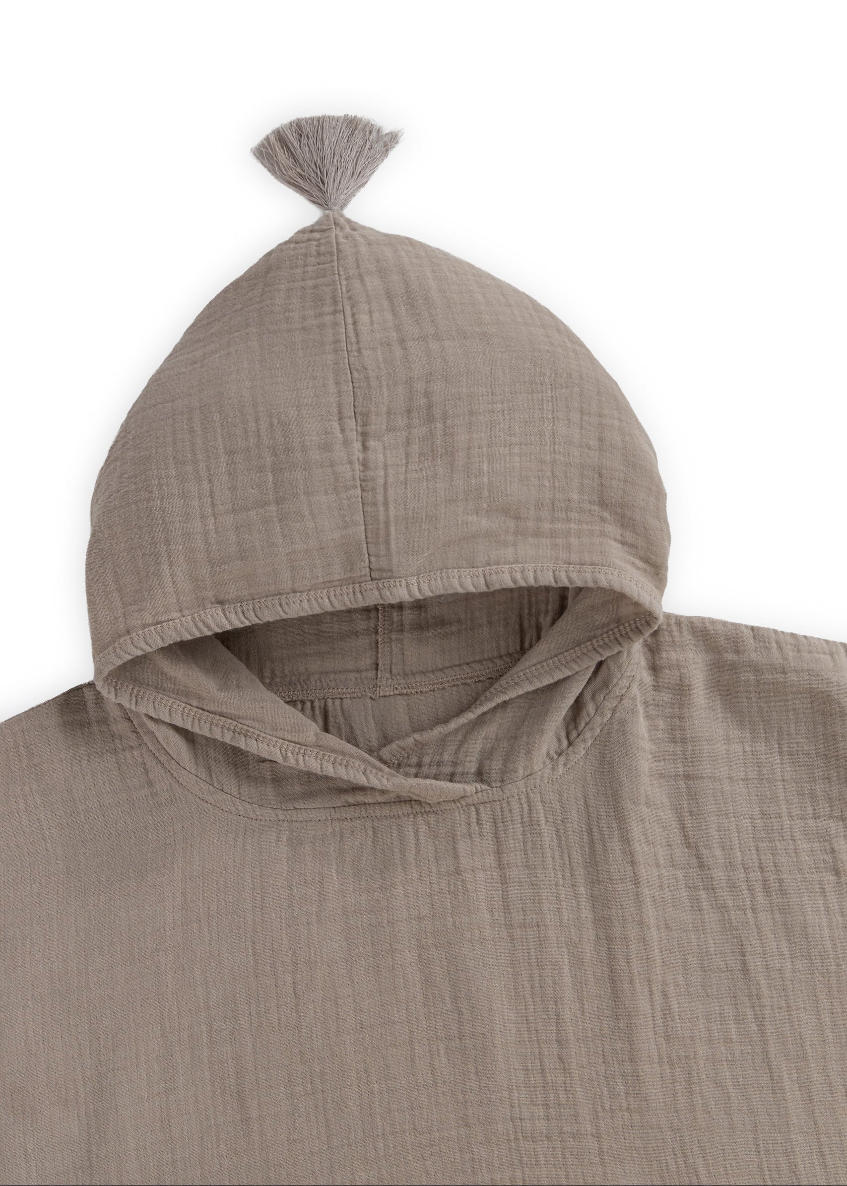 Muslin Poncho Beige