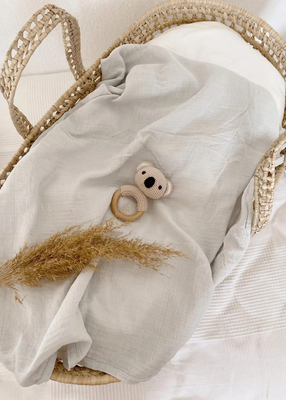 Muslin Blanket Light Blue