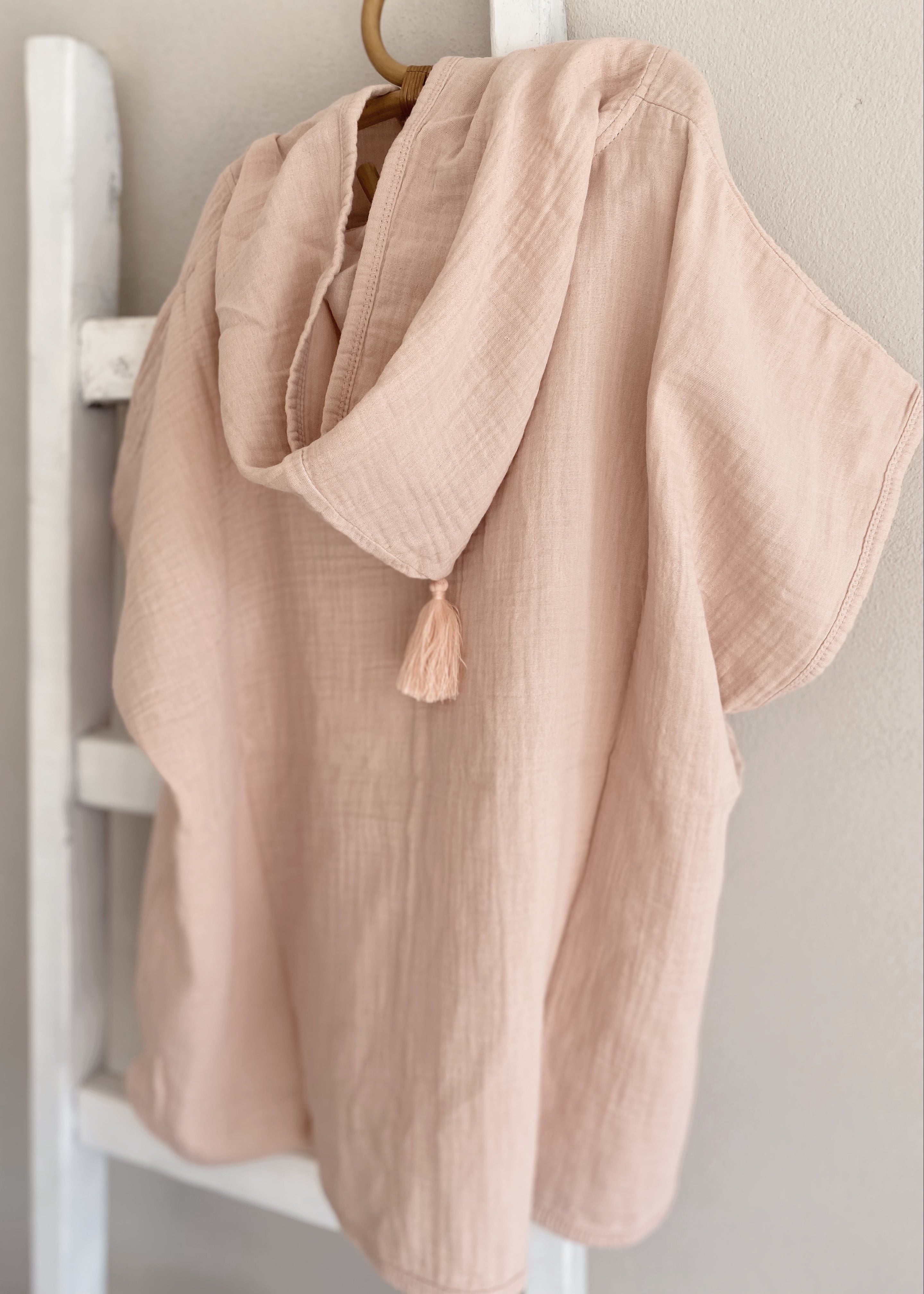 Muslin Poncho Pink