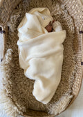 MiniLuna blanket & hat Ecru