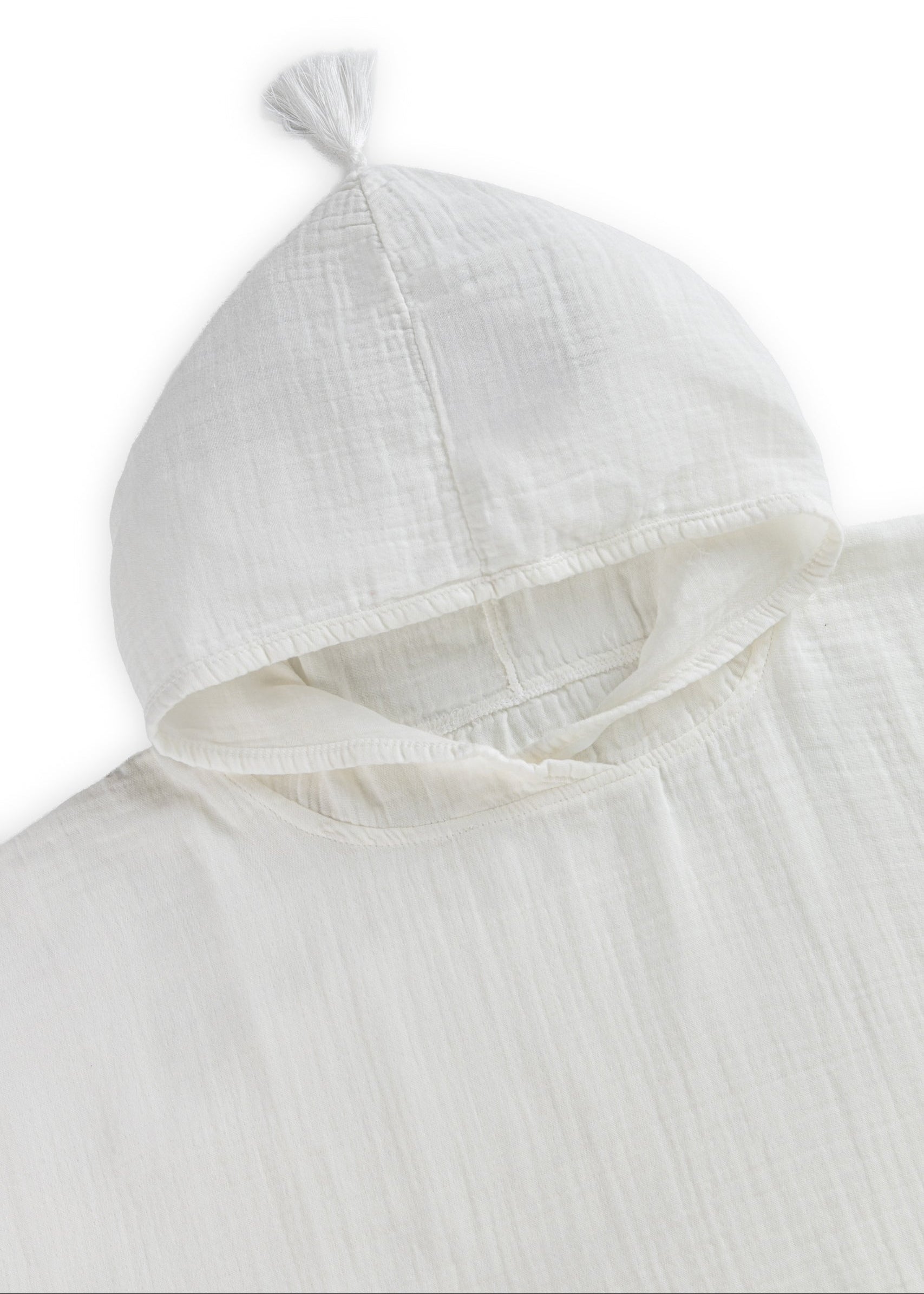 Muslin Poncho Ecru