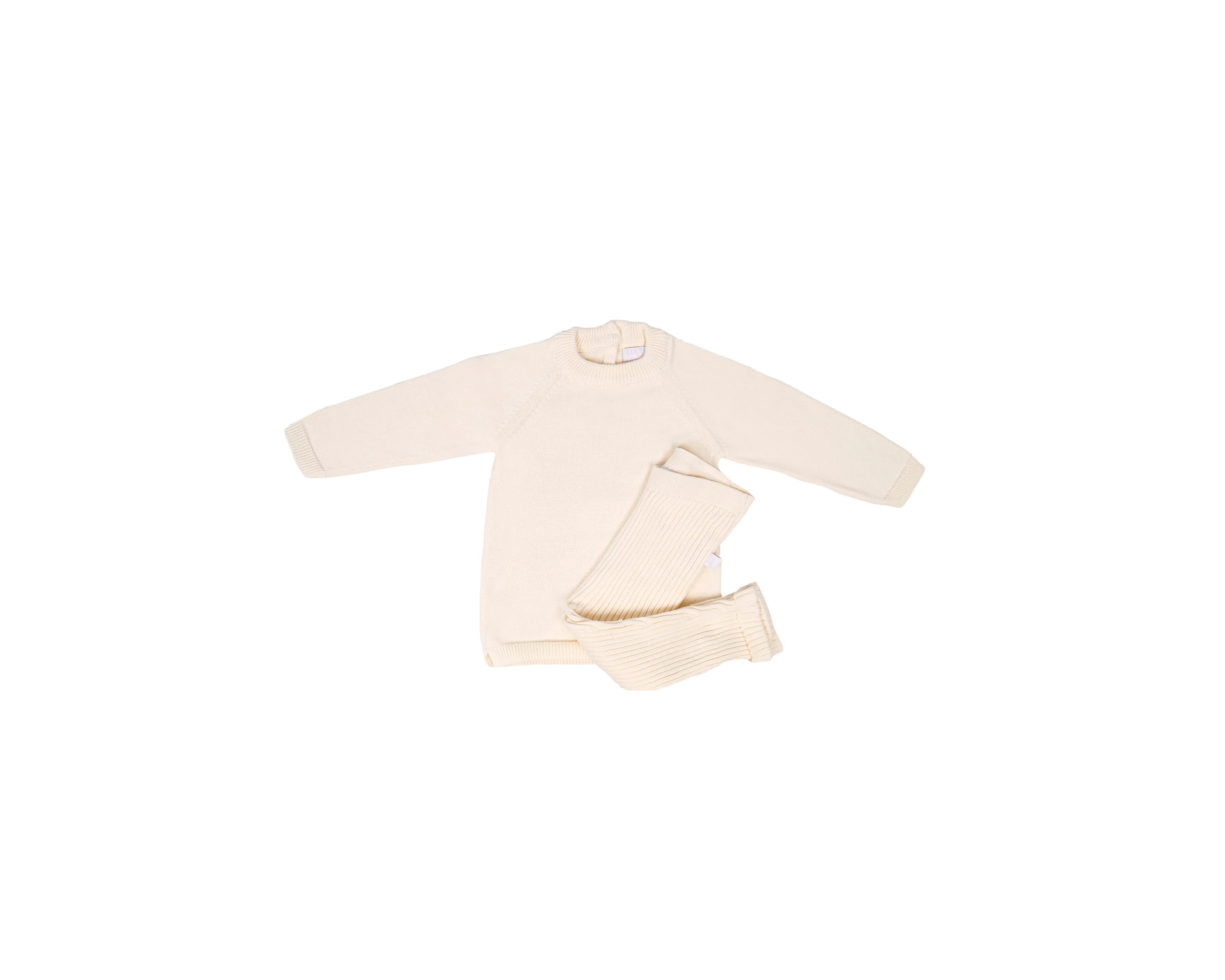 LouLou Pants & Cardigan Ecru