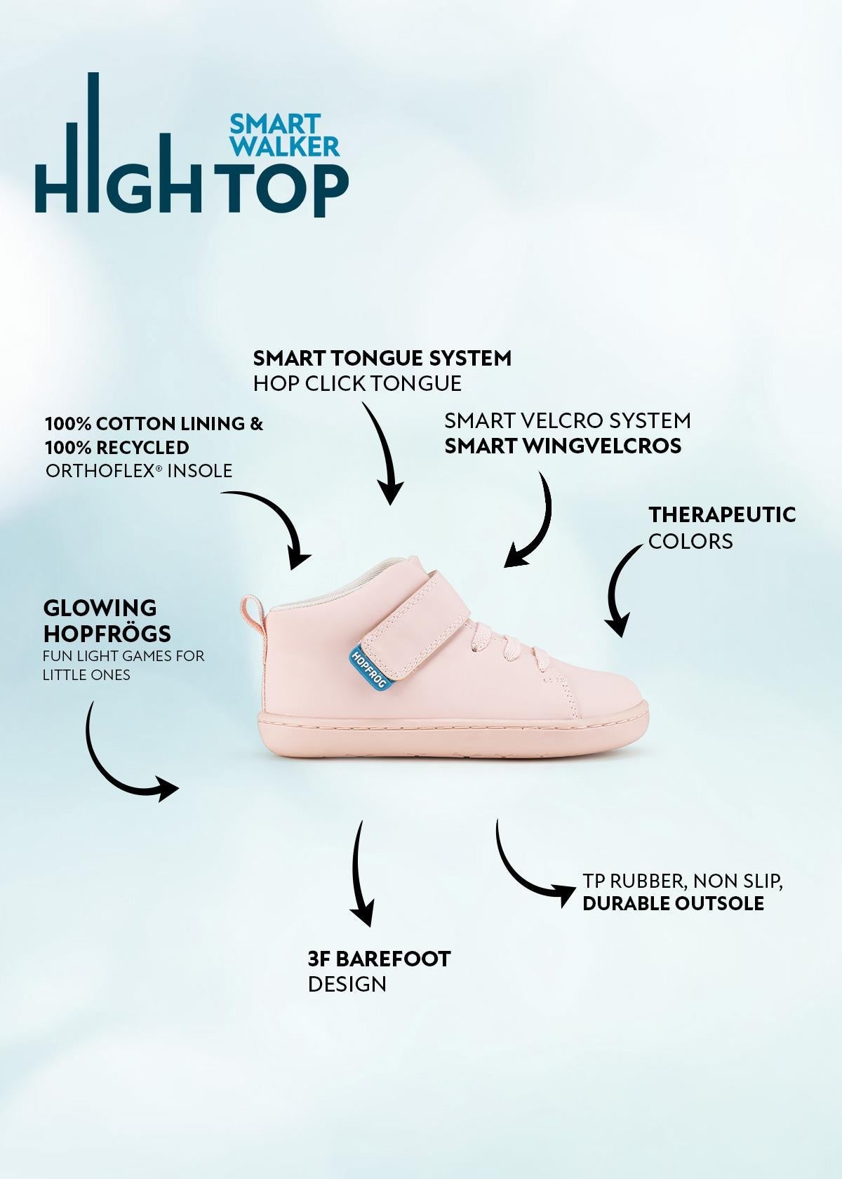 Smart Walker High Top Pink