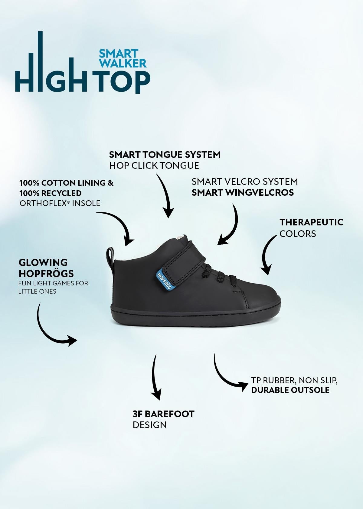 Smart Walker High Top Black